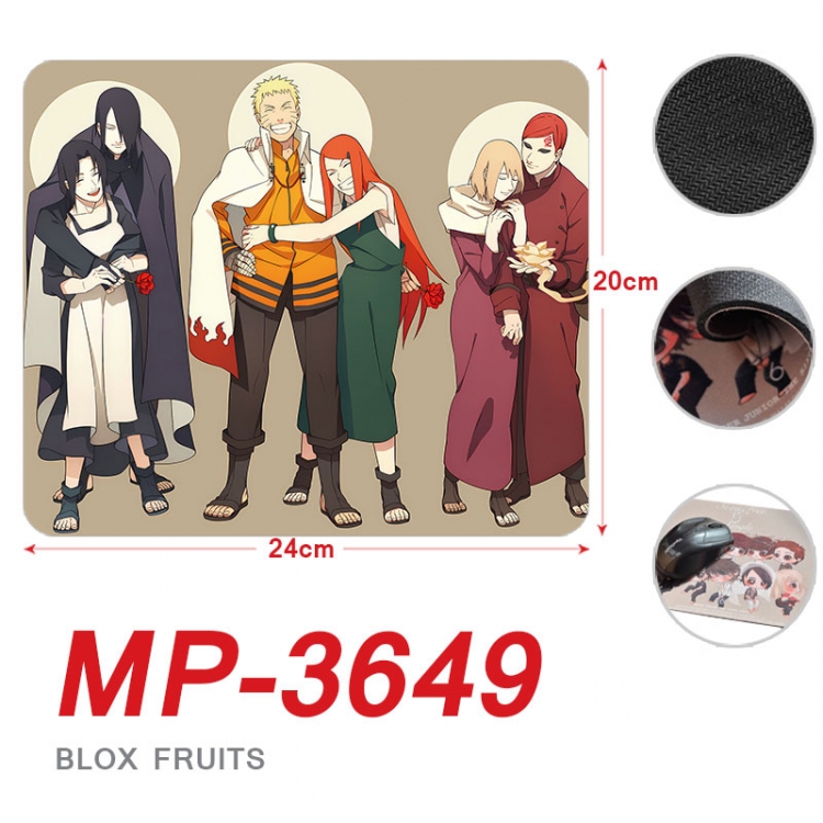 Naruto Anime Full Color Printing Mouse Pad Unlocked 20X24cm price for 5 pcs  mp-3649