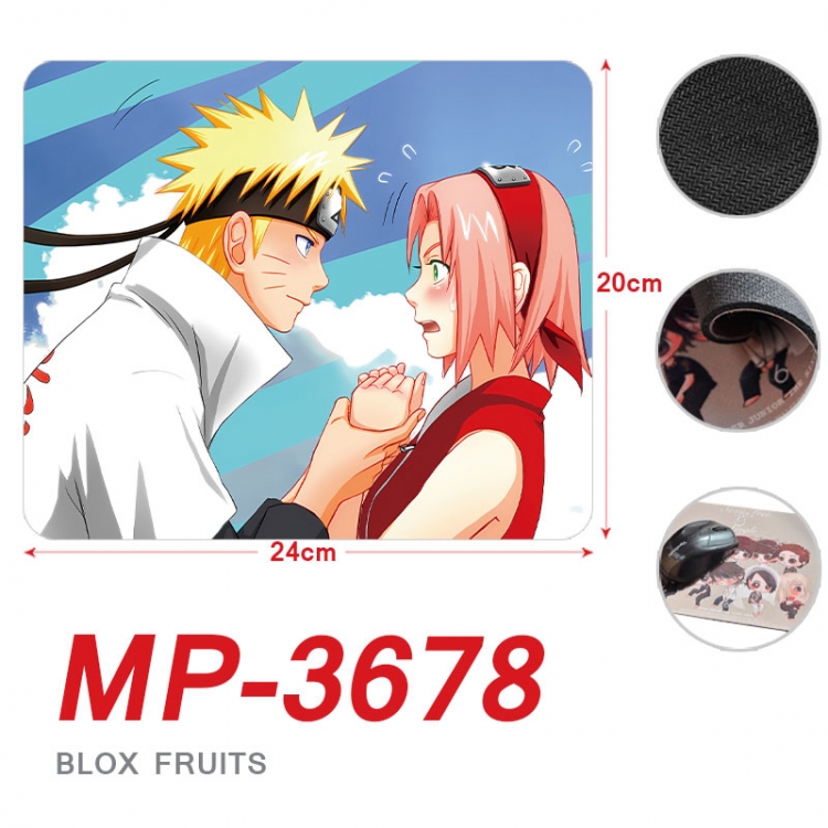 Naruto Anime Full Color Printing Mouse Pad Unlocked 20X24cm price for 5 pcs  mp-3678