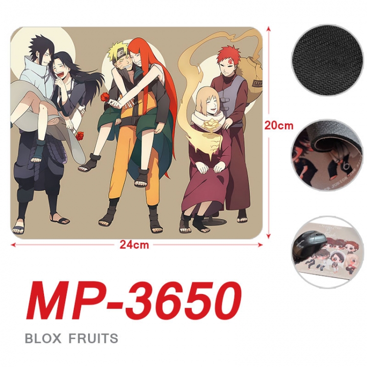 Naruto Anime Full Color Printing Mouse Pad Unlocked 20X24cm price for 5 pcs  mp-3650