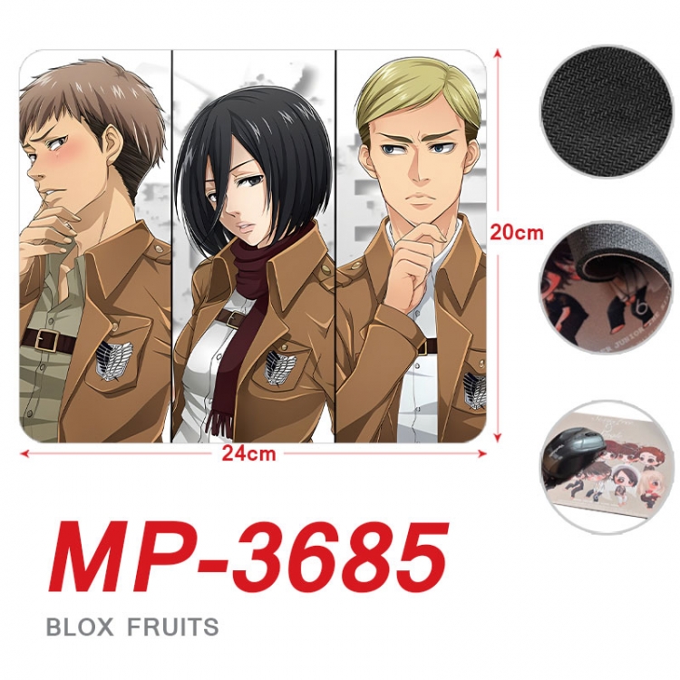 Shingeki no Kyojin Anime Full Color Printing Mouse Pad Unlocked 20X24cm price for 5 pcs  mp-3685