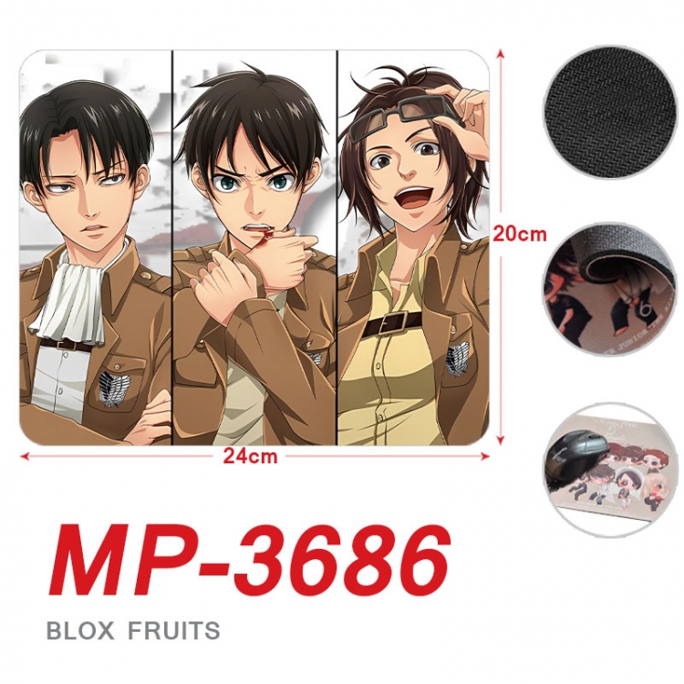 Shingeki no Kyojin Anime Full Color Printing Mouse Pad Unlocked 20X24cm price for 5 pcs mp-3686