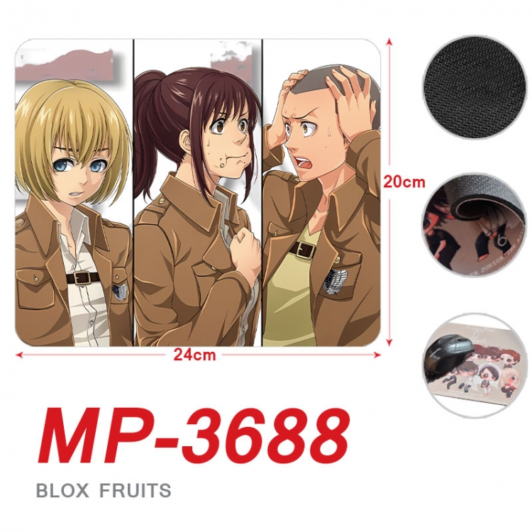 Shingeki no Kyojin Anime Full Color Printing Mouse Pad Unlocked 20X24cm price for 5 pcs  mp-3688