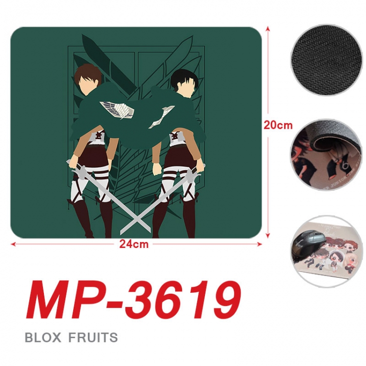 Shingeki no Kyojin Anime Full Color Printing Mouse Pad Unlocked 20X24cm price for 5 pcs  mp-3619