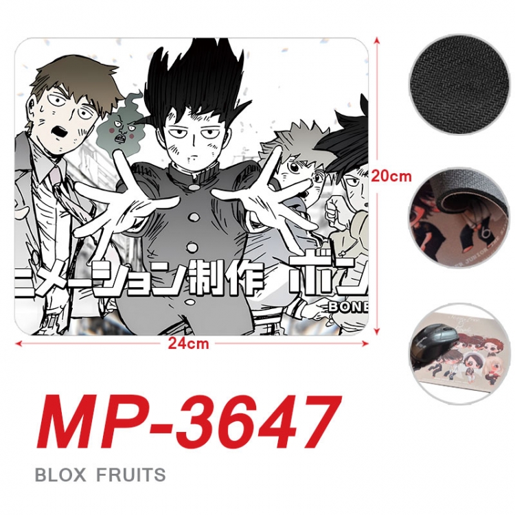 Mob Psycho 100 Anime Full Color Printing Mouse Pad Unlocked 20X24cm price for 5 pcs  mp-3647