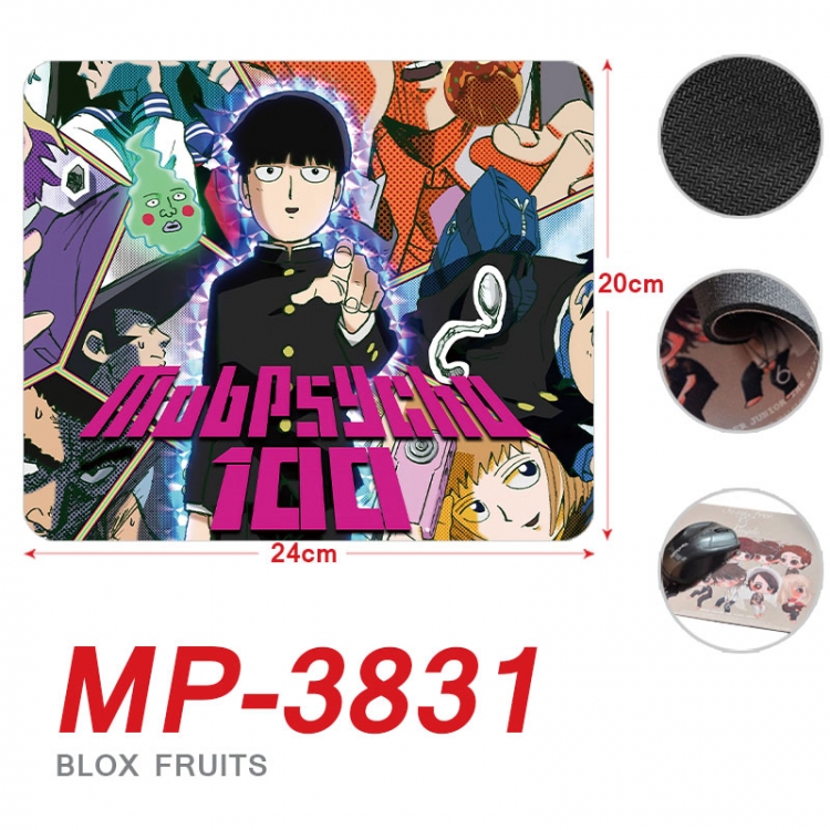 Mob Psycho 100 Anime Full Color Printing Mouse Pad Unlocked 20X24cm price for 5 pcs  mp-3831