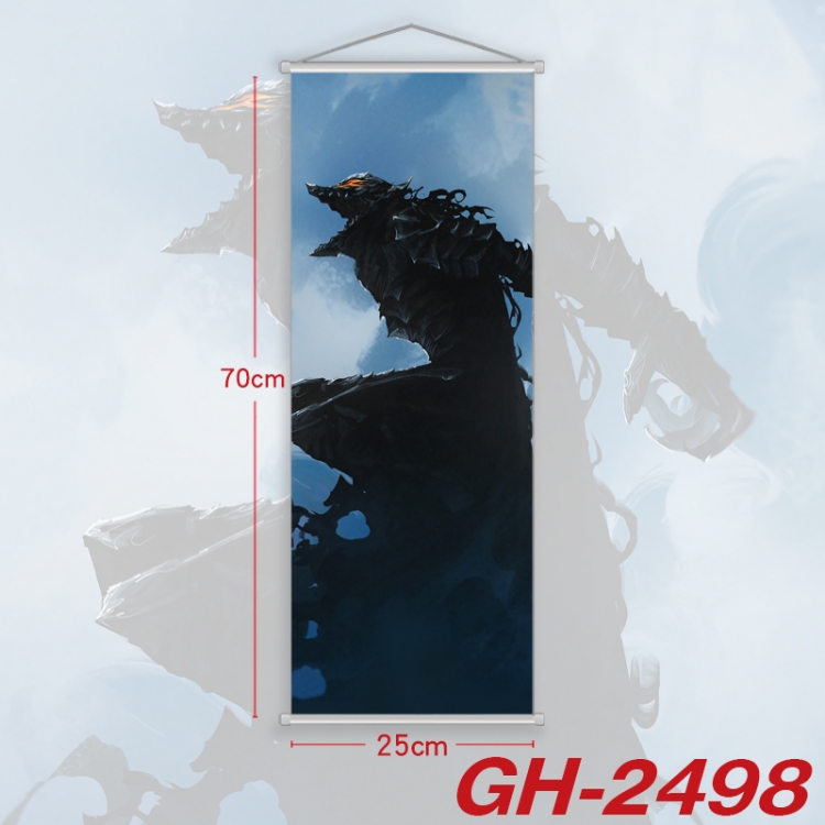 Berserk Plastic Rod Cloth Small Hanging Canvas Painting Wall Scroll 25x70cm price for 5 pcs  GH-2498