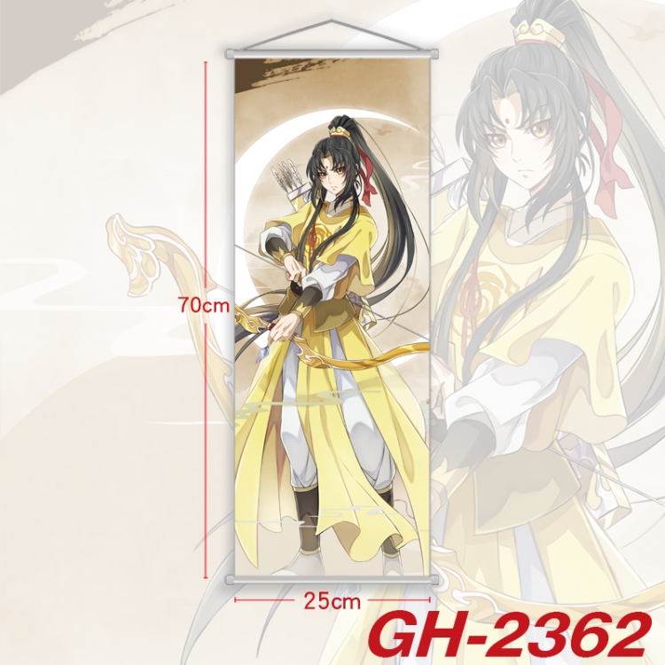 The wizard of the de Plastic Rod Cloth Small Hanging Canvas Painting Wall Scroll 25x70cm price for 5 pcs GH-2462