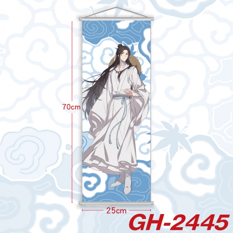 Heaven Official's Blessing Plastic Rod Cloth Small Hanging Canvas Painting Wall Scroll 25x70cm price for 5 pcs GH-2445