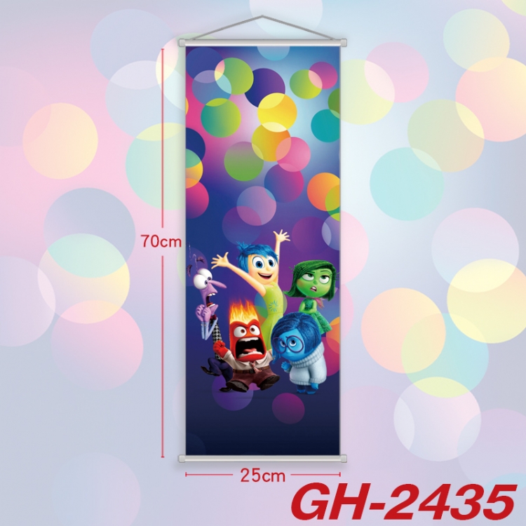 Inside Out Plastic Rod Cloth Small Hanging Canvas Painting Wall Scroll 25x70cm price for 5 pcs GH-2435