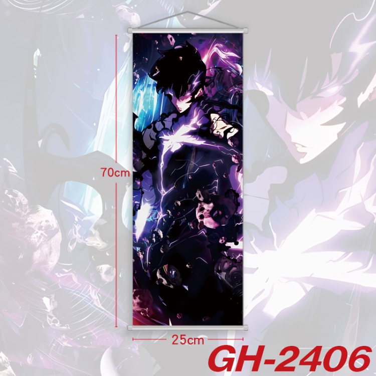 Solo Leveling:Arise Plastic Rod Cloth Small Hanging Canvas Painting Wall Scroll 25x70cm price for 5 pcs GH-2406