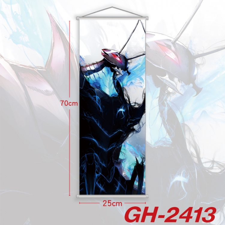 Solo Leveling:Arise Plastic Rod Cloth Small Hanging Canvas Painting Wall Scroll 25x70cm price for 5 pcs GH-2413