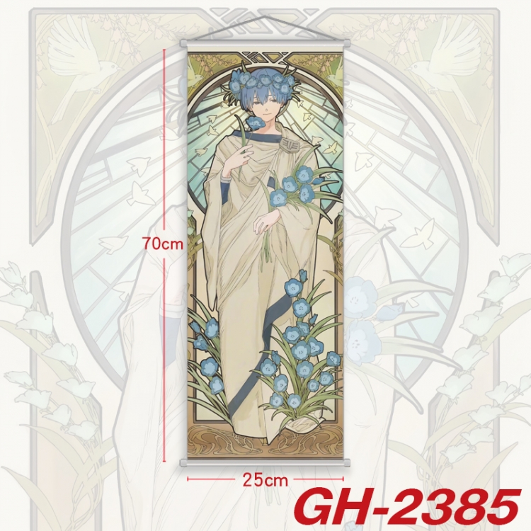 Frieren: Beyond Journey's End Plastic Rod Cloth Small Hanging Canvas Painting Wall Scroll 25x70cm price for 5 pcs  GH-23