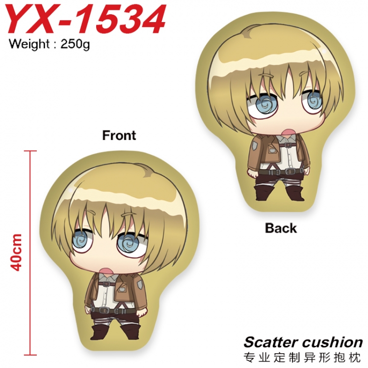 Shingeki no Kyojin Anime Alien Double sided Printed Pillow 40cm YX-1534