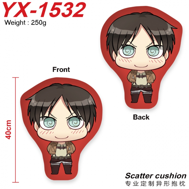 Shingeki no Kyojin Anime Alien Double sided Printed Pillow 40cm YX-1532