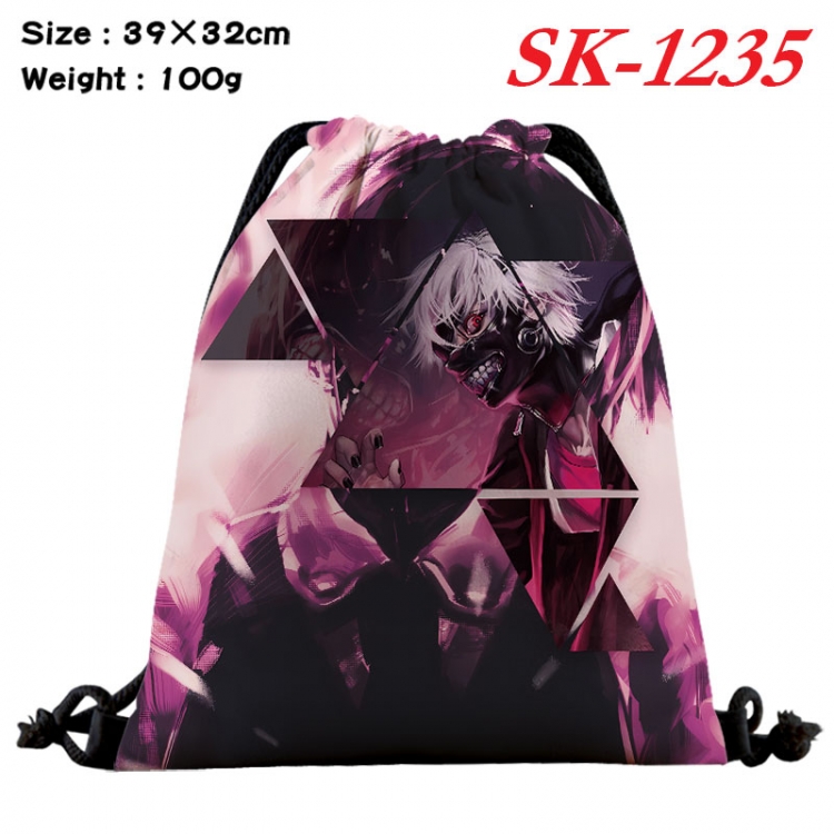 Tokyo Ghoul cartoon Waterproof Nylon Full Color Drawstring Pocket 39x32cm sk-1235