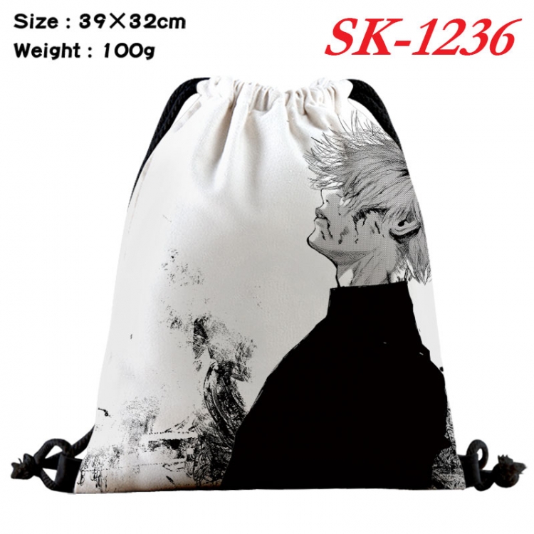 Tokyo Ghoul cartoon Waterproof Nylon Full Color Drawstring Pocket 39x32cm   sk-1236