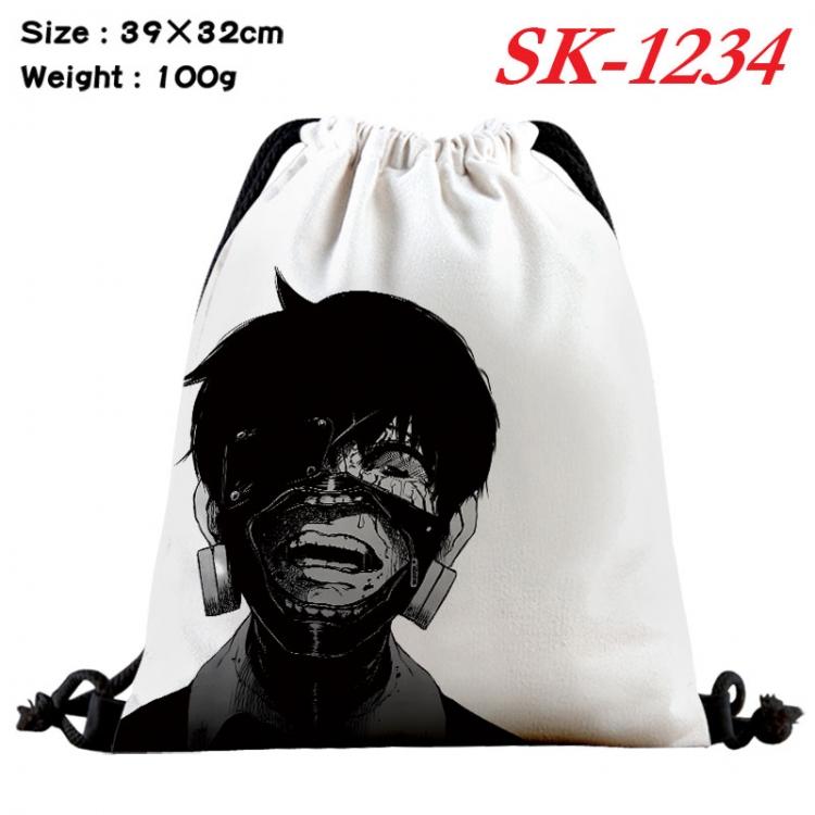 Tokyo Ghoul cartoon Waterproof Nylon Full Color Drawstring Pocket 39x32cm   sk-1234