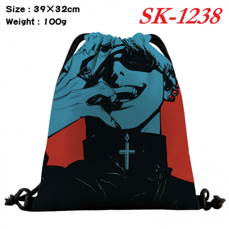 Tokyo Ghoul cartoon Waterproof Nylon Full Color Drawstring Pocket 39x32cm   sk-1238