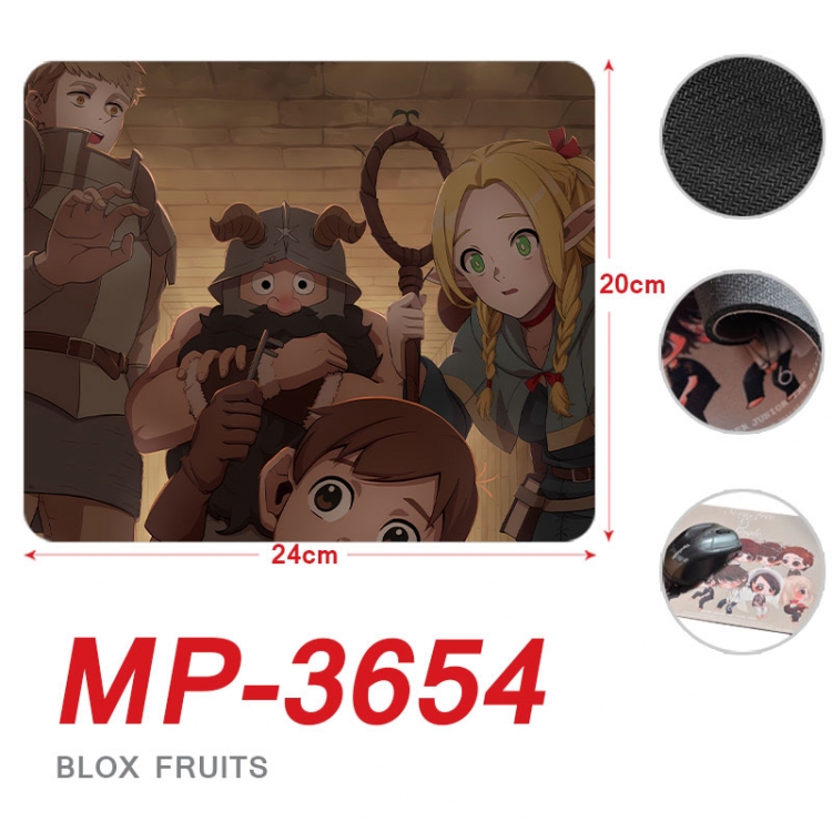 Delicious in Dungeon Anime Full Color Printing Mouse Pad Unlocked 20X24cm price for 5 pcs  mp-3654