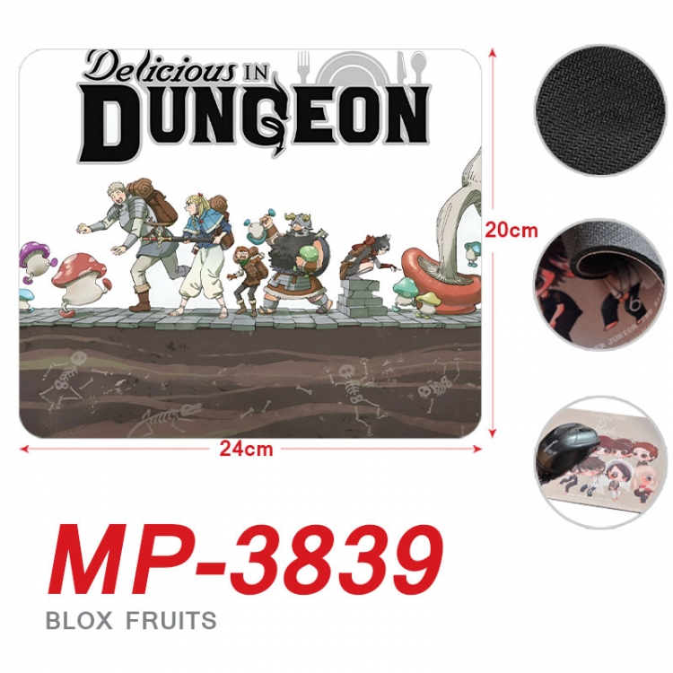 Delicious in Dungeon Anime Full Color Printing Mouse Pad Unlocked 20X24cm price for 5 pcs  mp-3839