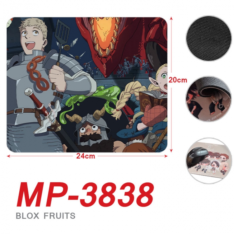 Delicious in Dungeon Anime Full Color Printing Mouse Pad Unlocked 20X24cm price for 5 pcs mp-3838