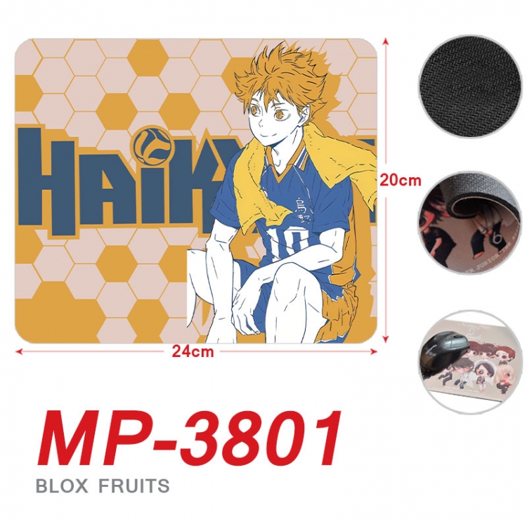 Haikyuu!! Anime Full Color Printing Mouse Pad Unlocked 20X24cm price for 5 pcs  mp-3801