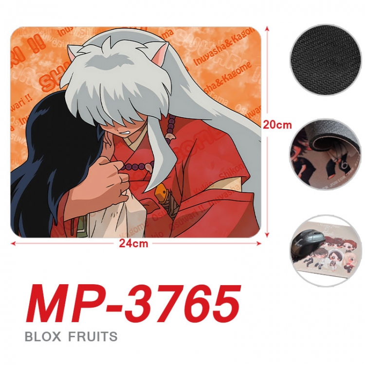 Inuyasha Anime Full Color Printing Mouse Pad Unlocked 20X24cm price for 5 pcs