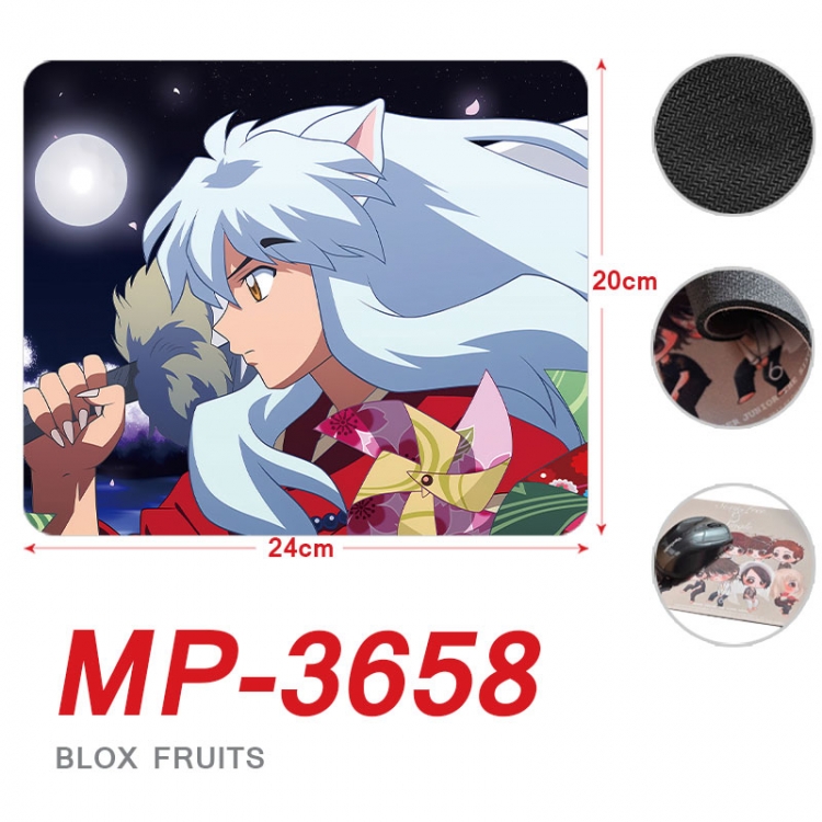 Inuyasha Anime Full Color Printing Mouse Pad Unlocked 20X24cm price for 5 pcs