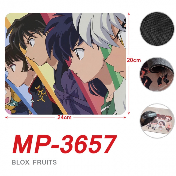 Inuyasha Anime Full Color Printing Mouse Pad Unlocked 20X24cm price for 5 pcs