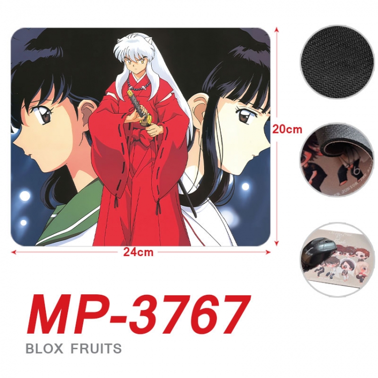 Inuyasha Anime Full Color Printing Mouse Pad Unlocked 20X24cm price for 5 pcs