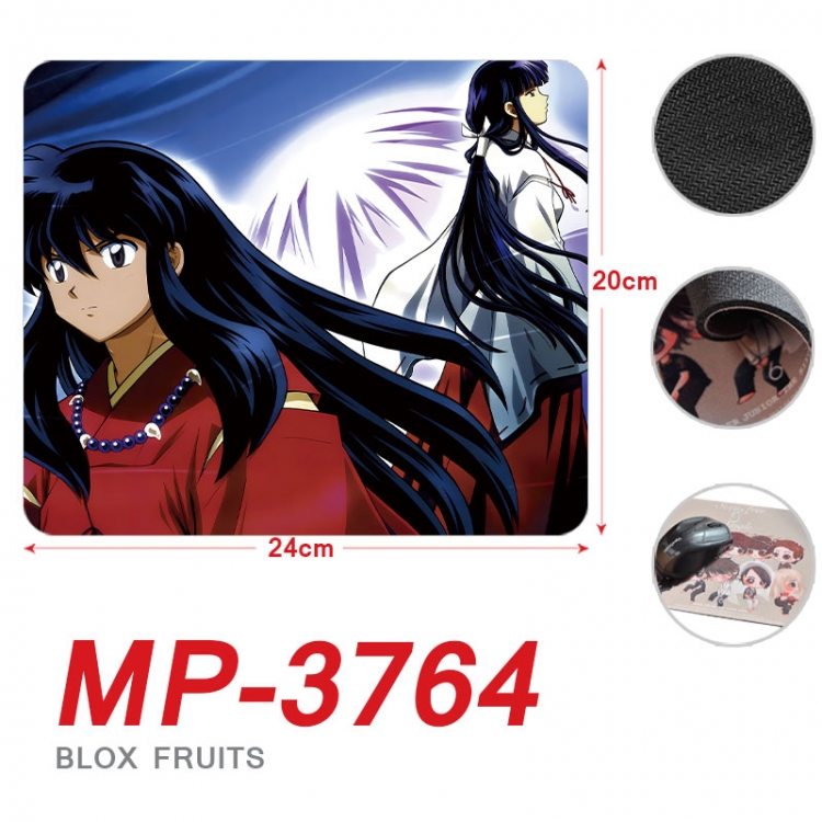 Inuyasha Anime Full Color Printing Mouse Pad Unlocked 20X24cm price for 5 pcs