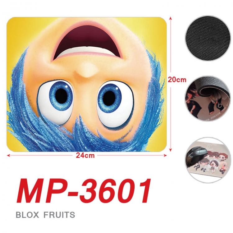 Inside Out Anime Full Color Printing Mouse Pad Unlocked 20X24cm price for 5 pcs