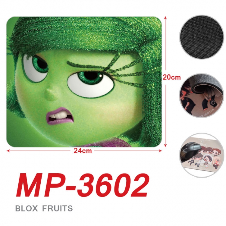 Inside Out Anime Full Color Printing Mouse Pad Unlocked 20X24cm price for 5 pcs