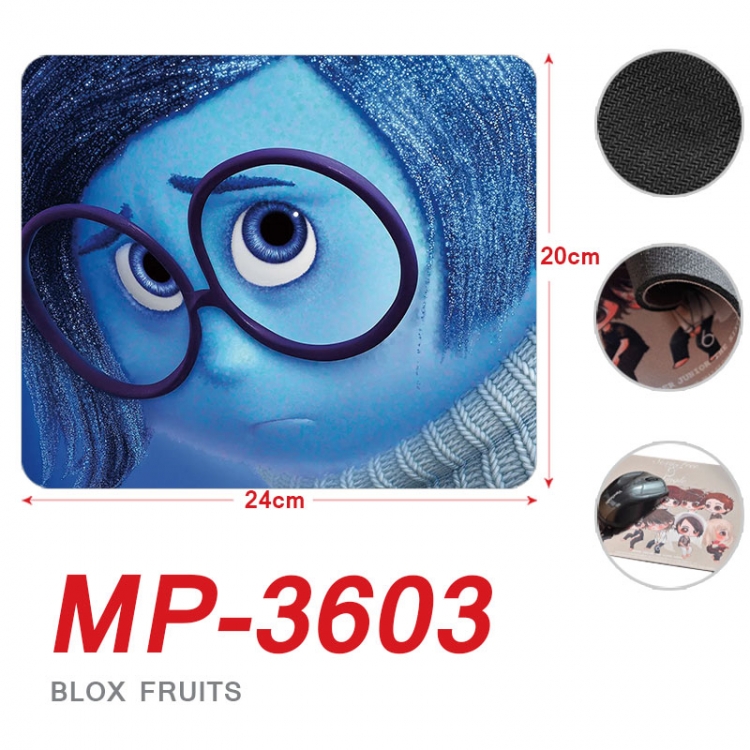 Inside Out Anime Full Color Printing Mouse Pad Unlocked 20X24cm price for 5 pcs