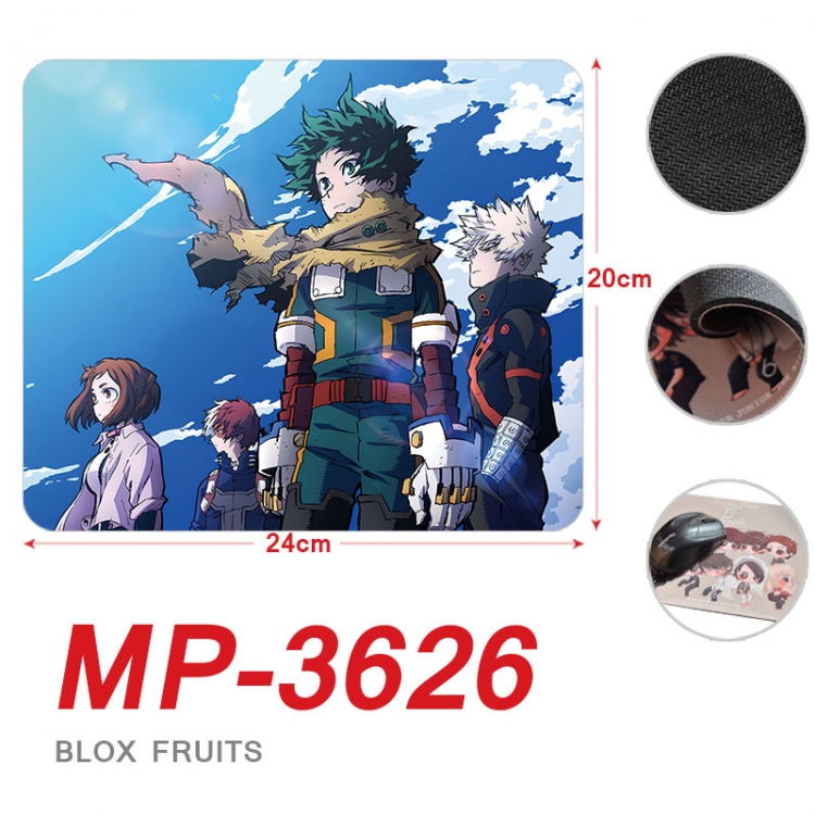 My Hero Academia Anime Full Color Printing Mouse Pad Unlocked 20X24cm price for 5 pcs