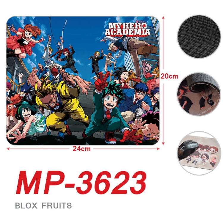 My Hero Academia Anime Full Color Printing Mouse Pad Unlocked 20X24cm price for 5 pcs