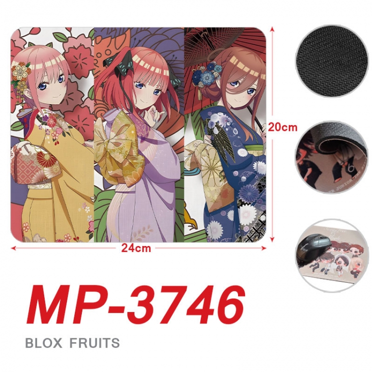 The Quintessential Qunintupiets Frosted Anime Full Color Printing Mouse Pad Unlocked 20X24cm price for 5 pcs