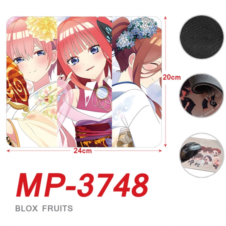 The Quintessential Qunintupiets Frosted Anime Full Color Printing Mouse Pad Unlocked 20X24cm price for 5 pcs