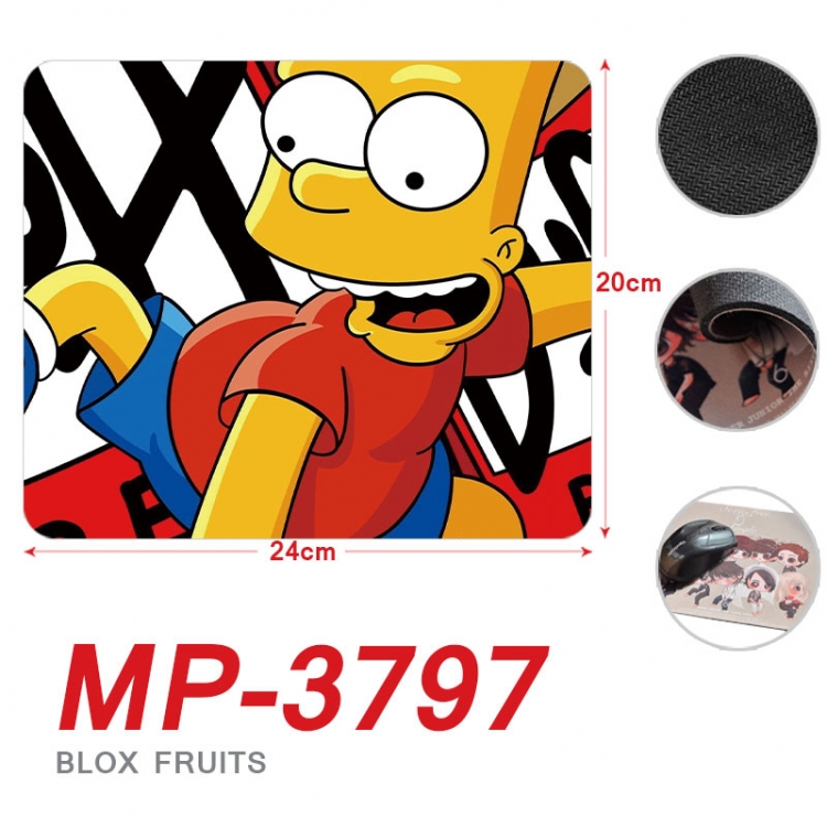 The Simpsons Anime Full Color Printing Mouse Pad Unlocked 20X24cm price for 5 pcs