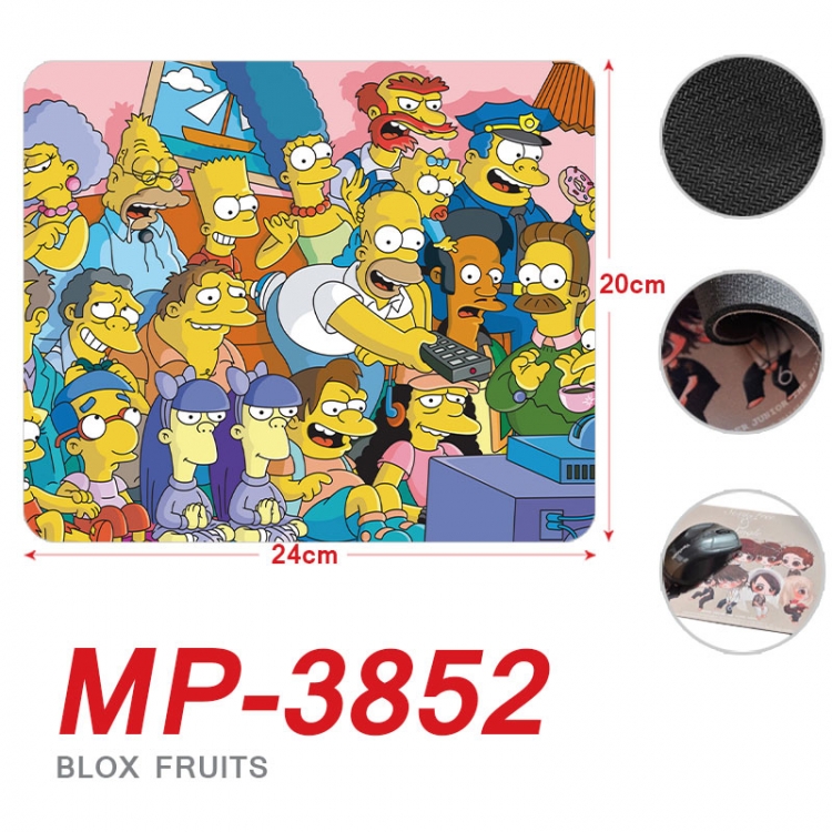 The Simpsons Anime Full Color Printing Mouse Pad Unlocked 20X24cm price for 5 pcs