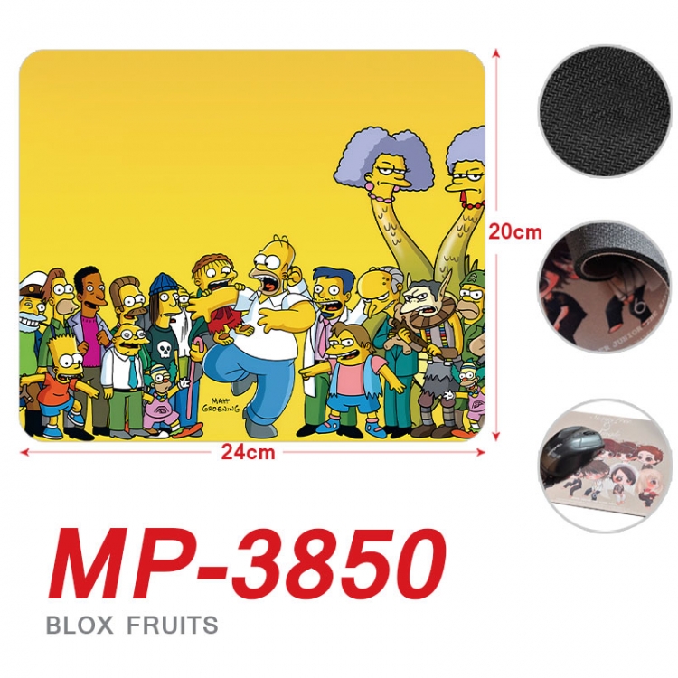 The Simpsons Anime Full Color Printing Mouse Pad Unlocked 20X24cm price for 5 pcs