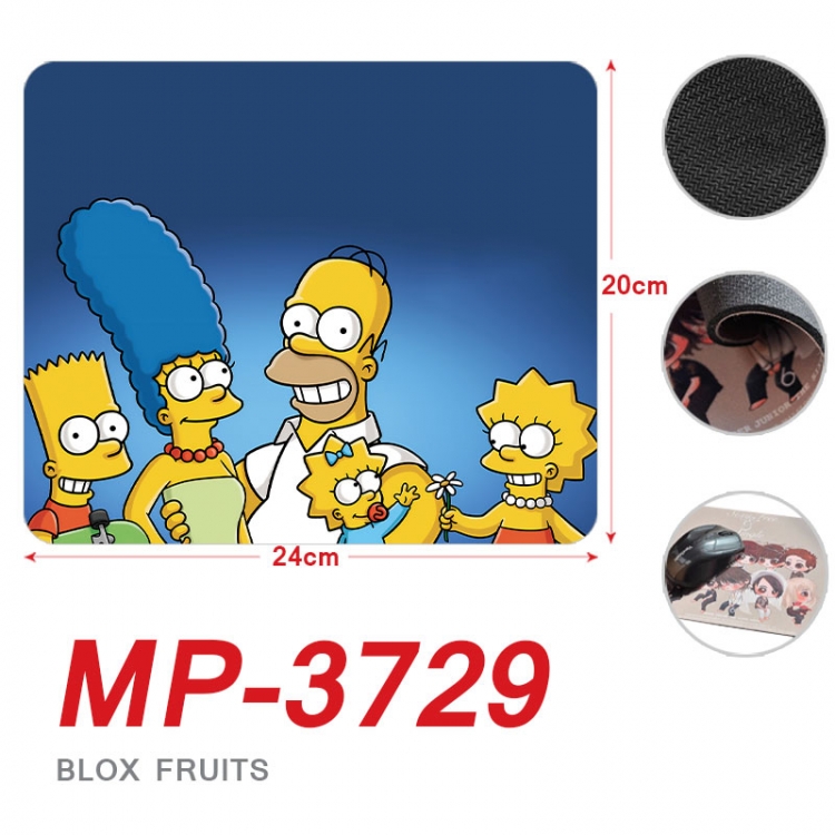 The Simpsons Anime Full Color Printing Mouse Pad Unlocked 20X24cm price for 5 pcs