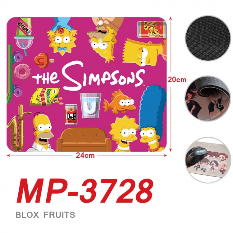 The Simpsons Anime Full Color Printing Mouse Pad Unlocked 20X24cm price for 5 pcs