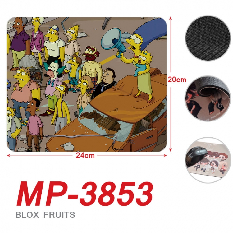 The Simpsons Anime Full Color Printing Mouse Pad Unlocked 20X24cm price for 5 pcs