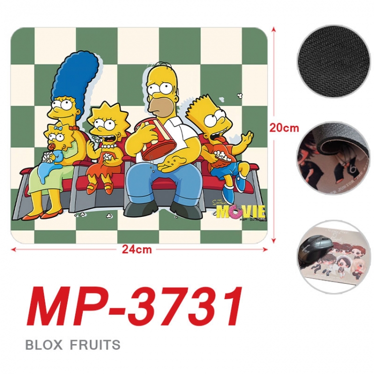 The Simpsons Anime Full Color Printing Mouse Pad Unlocked 20X24cm price for 5 pcs