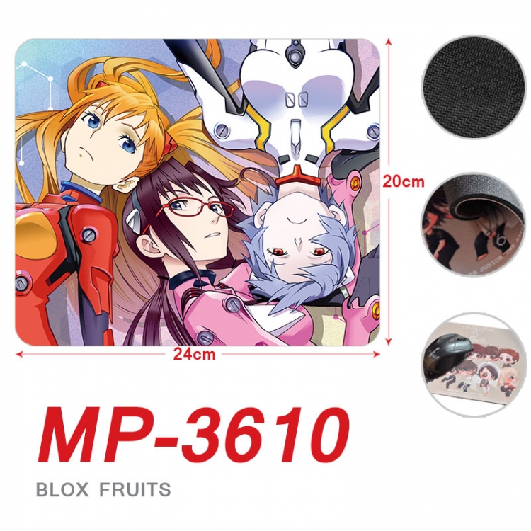 EVA Anime Full Color Printing Mouse Pad Unlocked 20X24cm price for 5 pcs