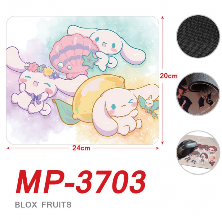 Cinnamoroll Anime Full Color Printing Mouse Pad Unlocked 20X24cm price for 5 pcs