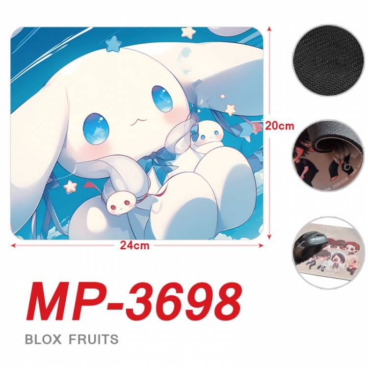 Cinnamoroll Anime Full Color Printing Mouse Pad Unlocked 20X24cm price for 5 pcs