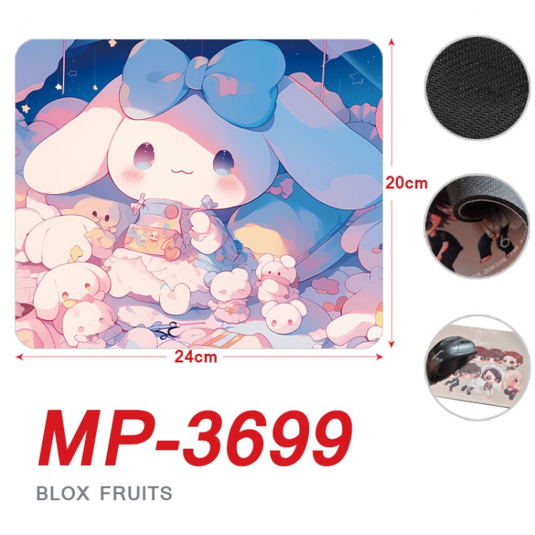 Cinnamoroll Anime Full Color Printing Mouse Pad Unlocked 20X24cm price for 5 pcs