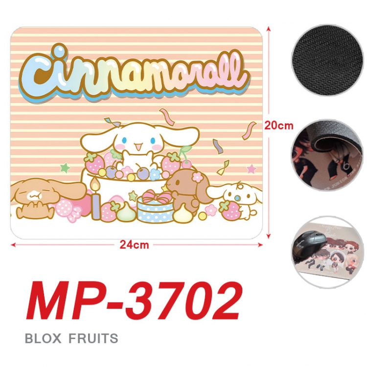 Cinnamoroll Anime Full Color Printing Mouse Pad Unlocked 20X24cm price for 5 pcs